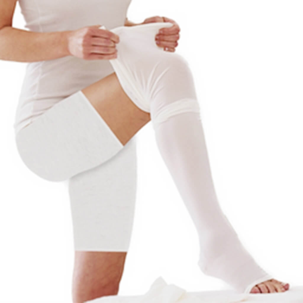 TYNOR Compression Garment Leg Mid Thigh Open Toe (Pair) Knee Support - Buy  TYNOR Compression Garment Leg Mid Thigh Open Toe (Pair) Knee Support Online  at Best Prices in India - Sports